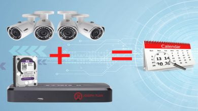 tính dung lượng lưu trữ của ổ cứng camera giám sát