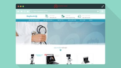 thiết kế website bán máy siêu âm