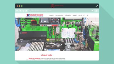 thiết kế website garage ô tô Toàn Nguyên bomkimcaoaptoannguyen.com
