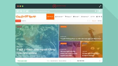thiết kế website công giáo việt nam