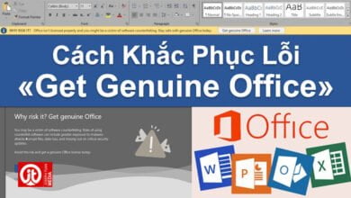 cách khắc phục lỗi get genuine office 365 2016 2019