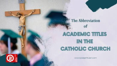 the abbreviations of academic title in the catholic church